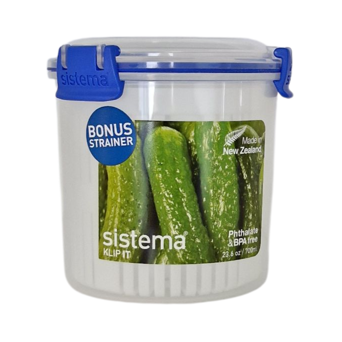 Sistema Klip It pyöreä säilytysrasia 700 ml