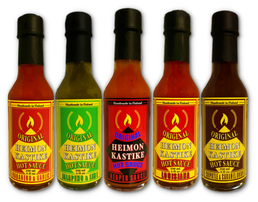 Heimon Kastike Original Five Hot Sauce Bundle – Kaikki Heimon Kastikkeet